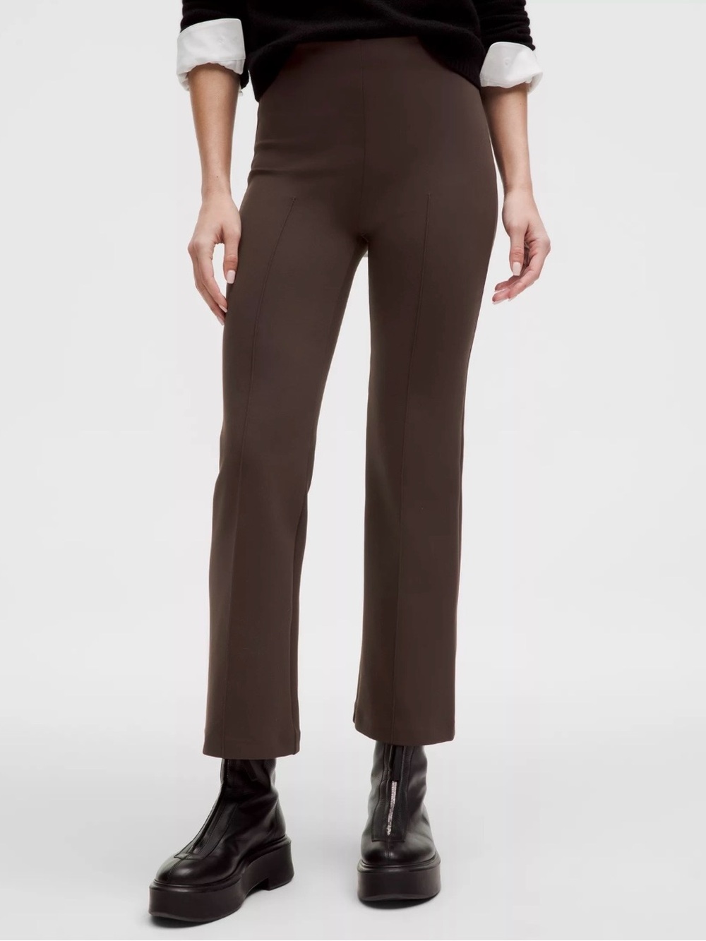 lululemon Stretch Spacer High-Rise 7/8 Kick Flare Pants Lava Cake L - Like New